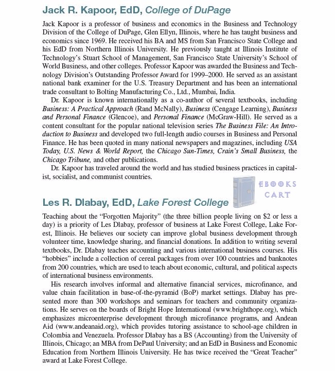Download Focus on Personal Finance 5th Edition by Jack R. Kapoor, Les R. Dlabay Professor, Robert J. Hughes, Melissa Hart Free