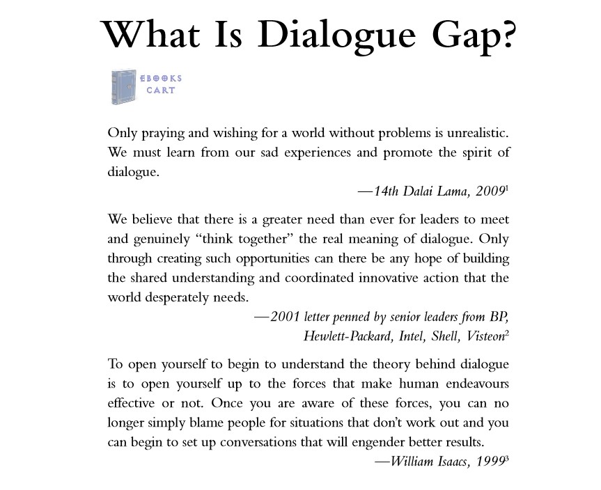 Dialogue Gap: Why Communication Isnt Enough and What We Can Do About It, Fast by Peter Nixon PDF Review