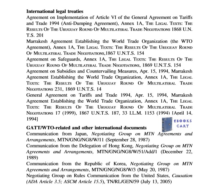 Injury and Causation in Trade Remedy Law: A Study of WTO Law and Country Practices by James J. Nedumpara Review