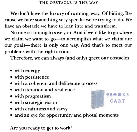 The Obstacle Is the Way by Ryan Holiday PDF Download