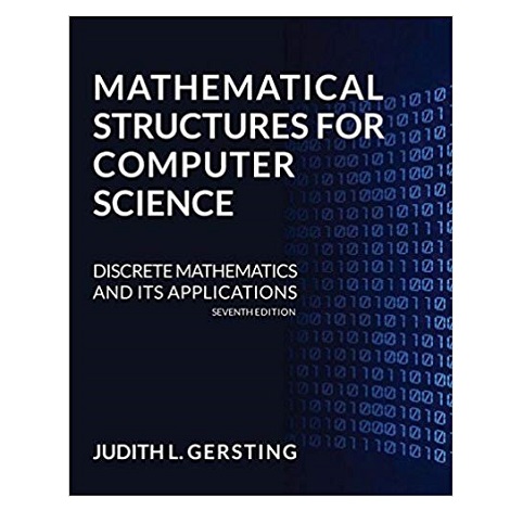Mathematical Structures for Computer Science by Judith L. Gersting PDF 