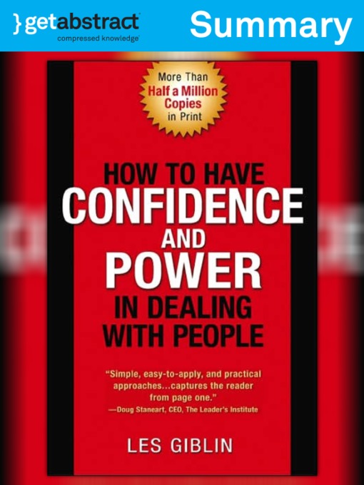 How to Have Confidence and Power in Dealing with People by Leslie T. Giblin ePub Free Download