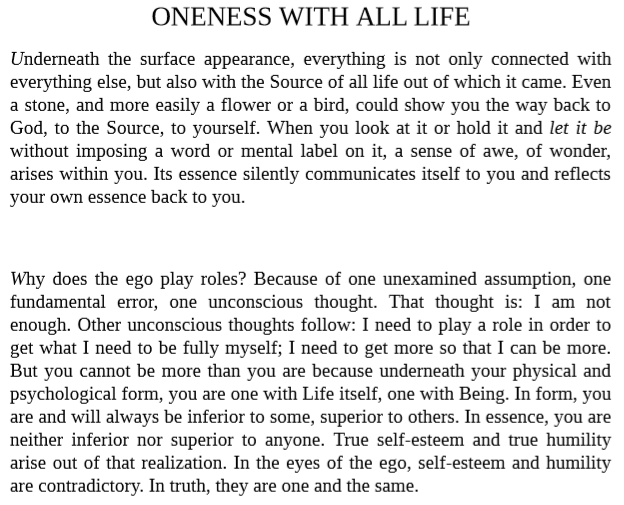 Download Oneness with all Life by Eckhart Tolle ePub Free