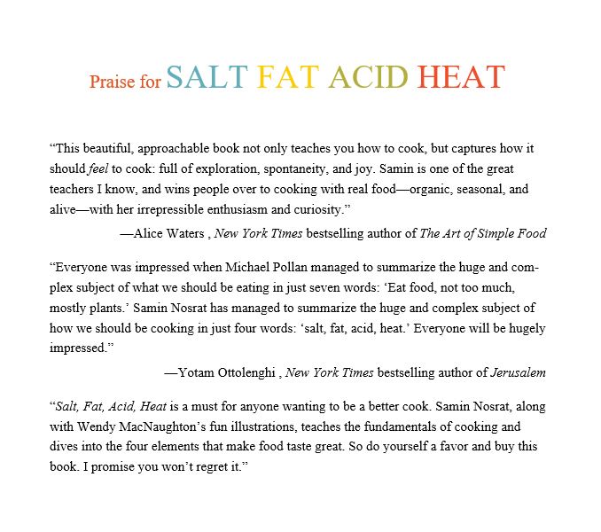 Salt, Fat, Acid, Heat by Samin Nosrat Free Download