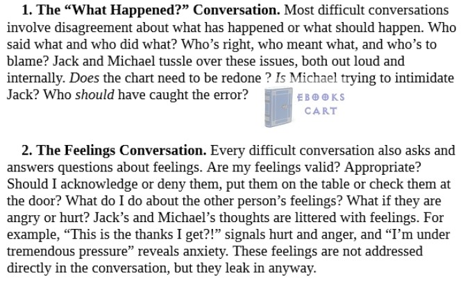 Difficult Conversations by Douglas Stone e book free Download