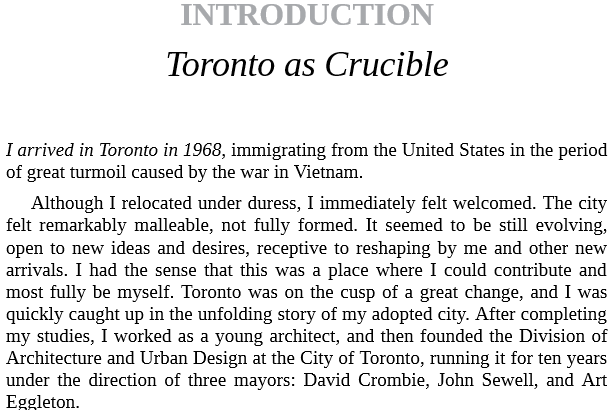 Toronto Reborn by Ken Greenberg PDF Download