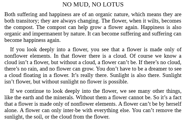 No Mud, No Lotus by Thich Nhat Hanh, epub Download