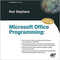 Microsoft Office programming by Rod Stephens PDF Download